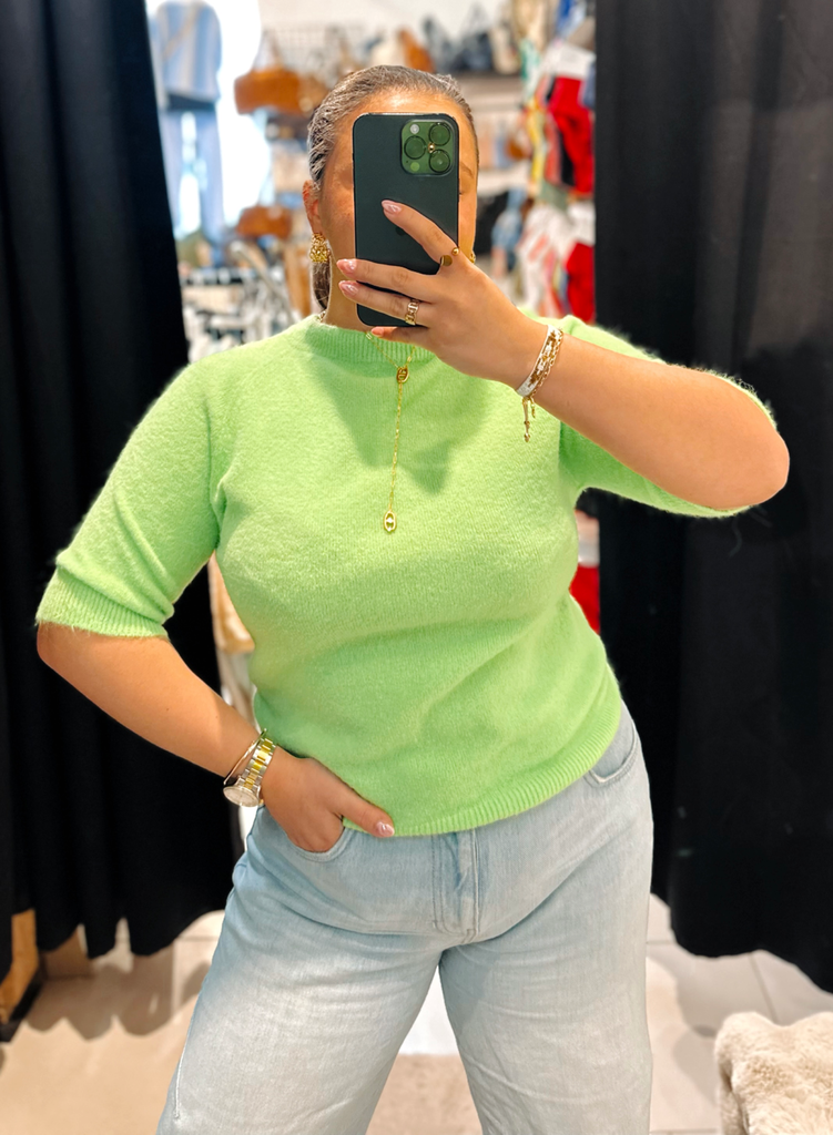 Pull Carmen vert