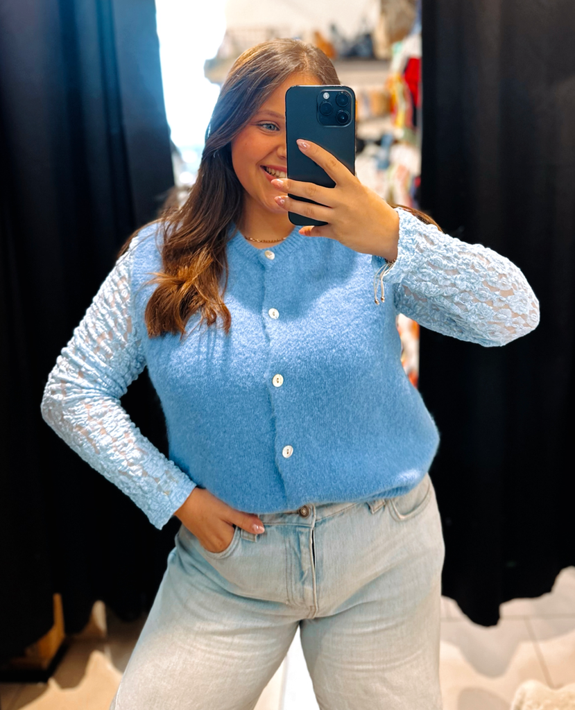 Gilet Inès bleu