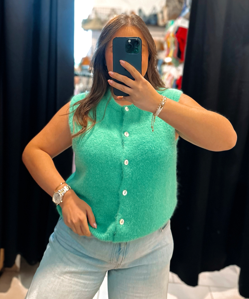 Gilet Inès vert