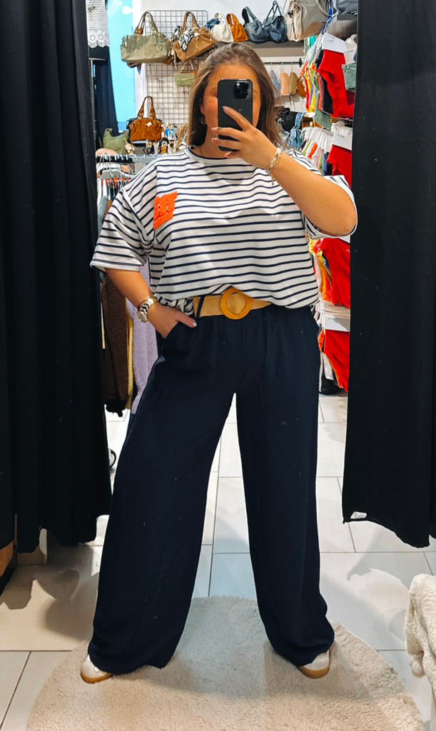 Pantalon Alba bleu marine