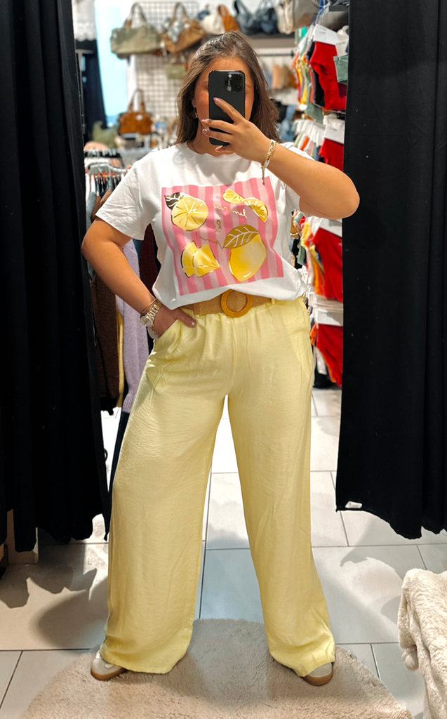Pantalon Alba jaune