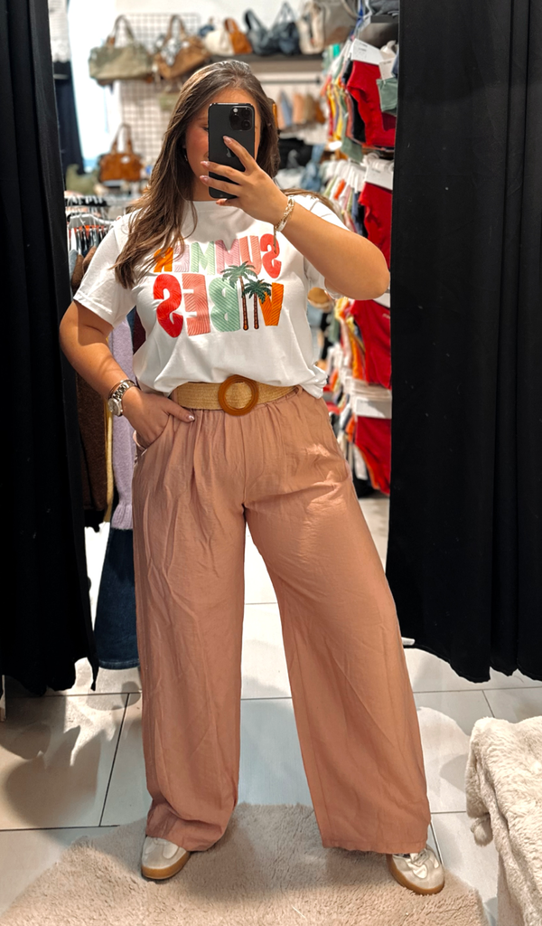 Pantalon Alba saumon