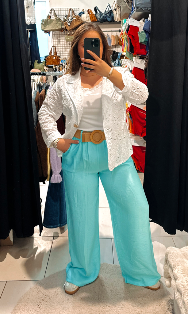 Pantalon Alba turquoise