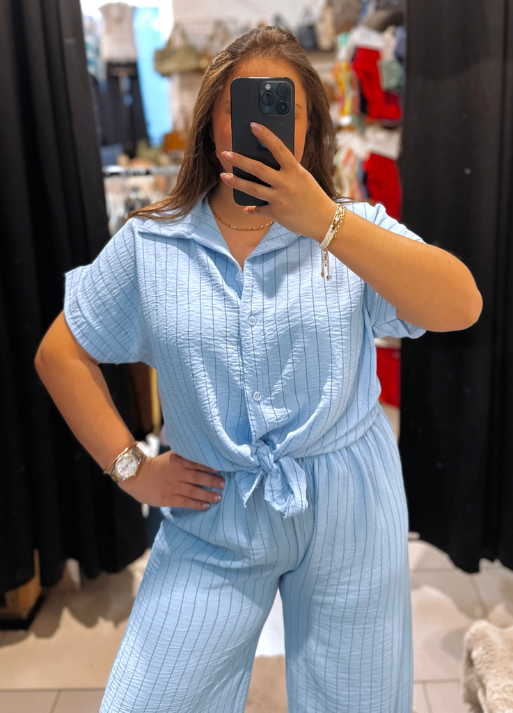 Chemise Alizée bleue ciel
