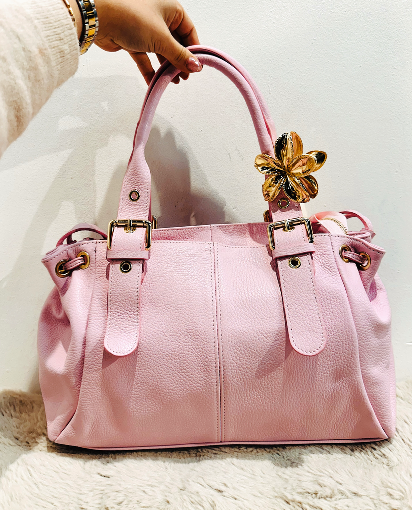 Sac Gérard rose en cuir