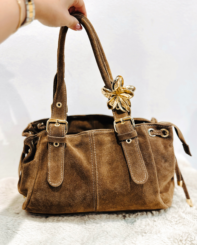 Sac Gérard taupe en daim