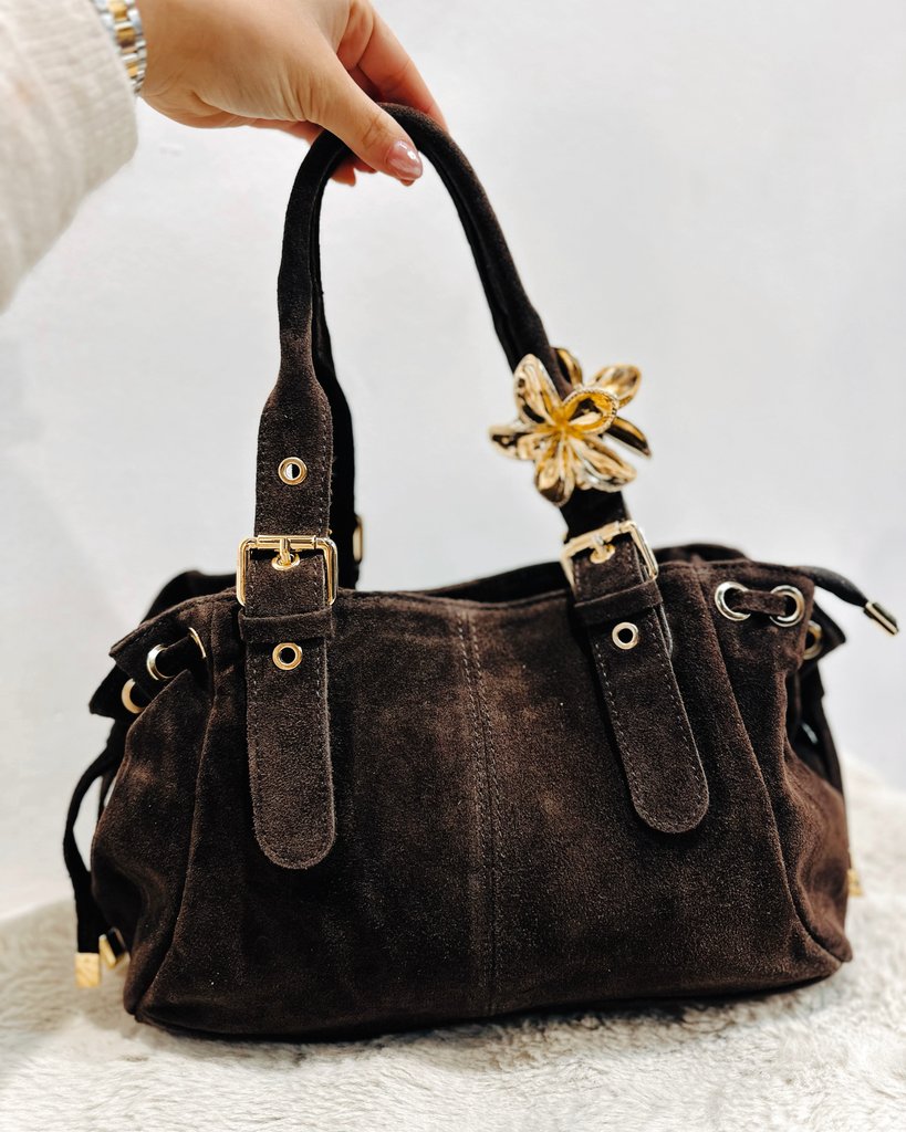 Sac Gérard chocolat en daim