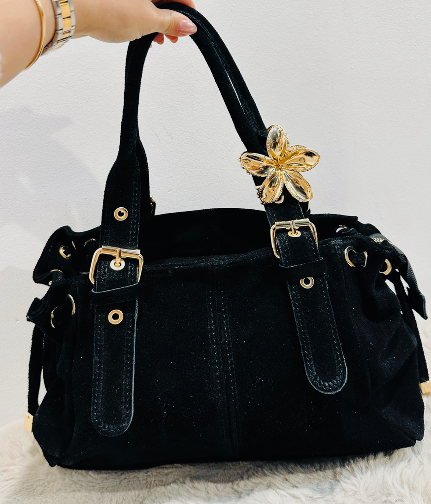 Sac Gérard noir en daim