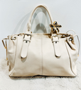 Sac Gérard XL crème en cuir