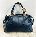 Sac Gérard XL bleu marine en cuir