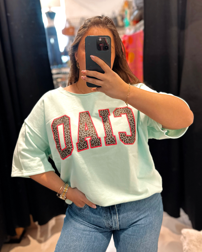 Sweat Ciao vert d’eau