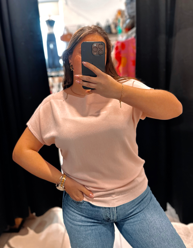 Blouse Suzie rose pâle