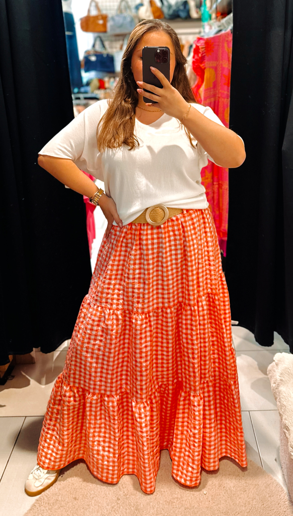 Jupe Dita corail