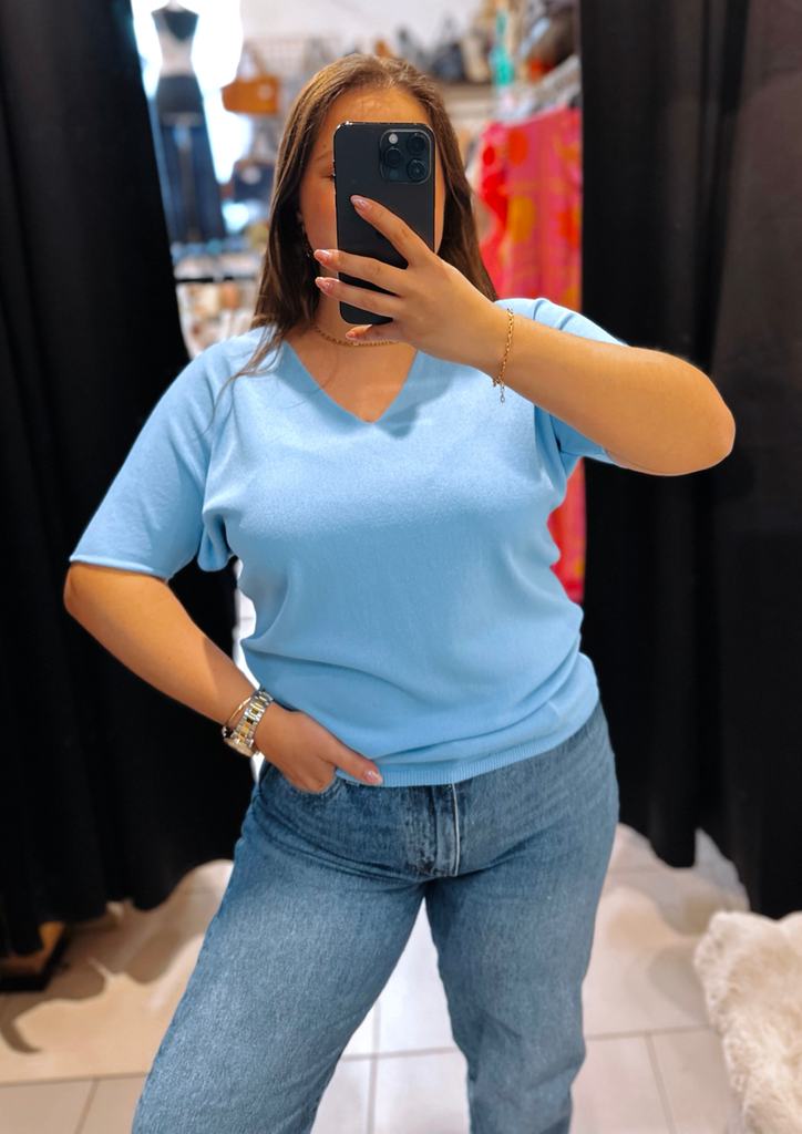 Blouse Odette bleue