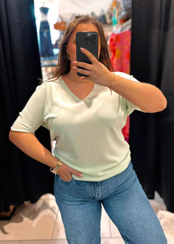 Blouse Odette vert d’eau