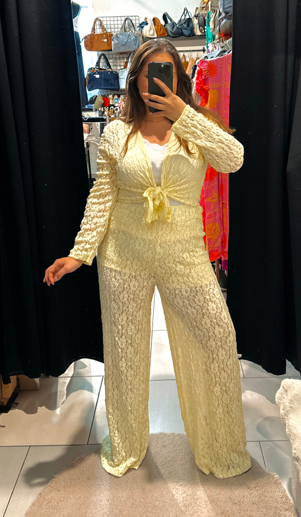 Pantalon Leila Jaune