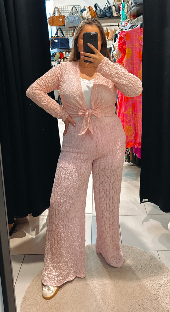 Pantalon Leila rose