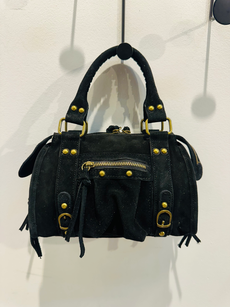 Petit sac gaga en daim noir
