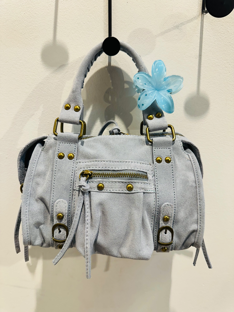 Petit sac gaga en daim gris