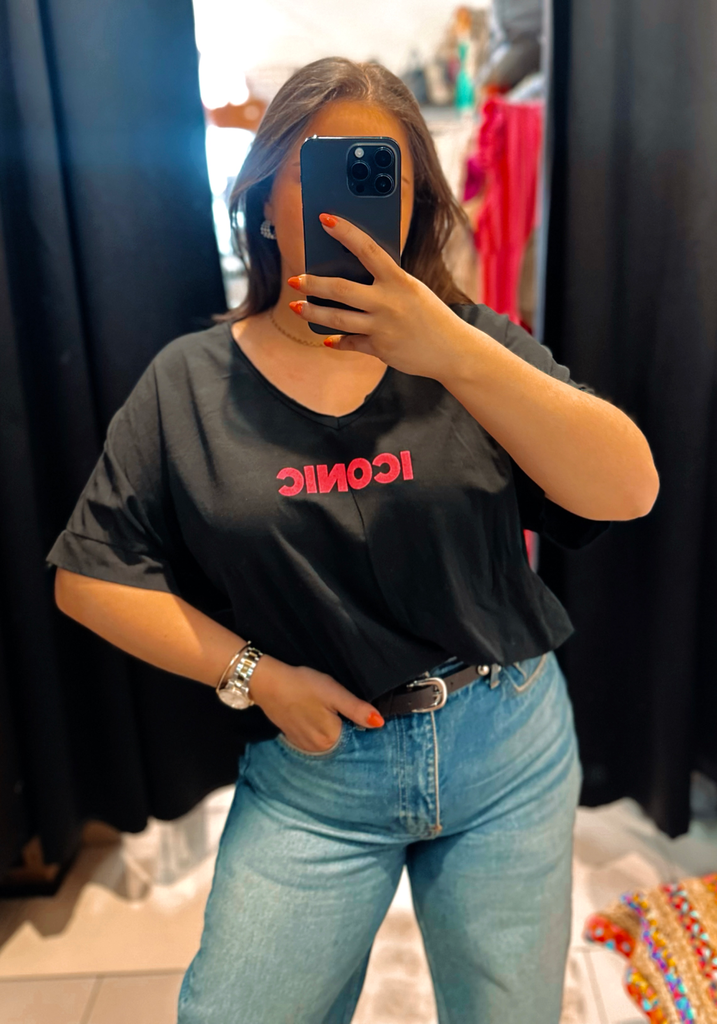 T-shirt Iconic noir