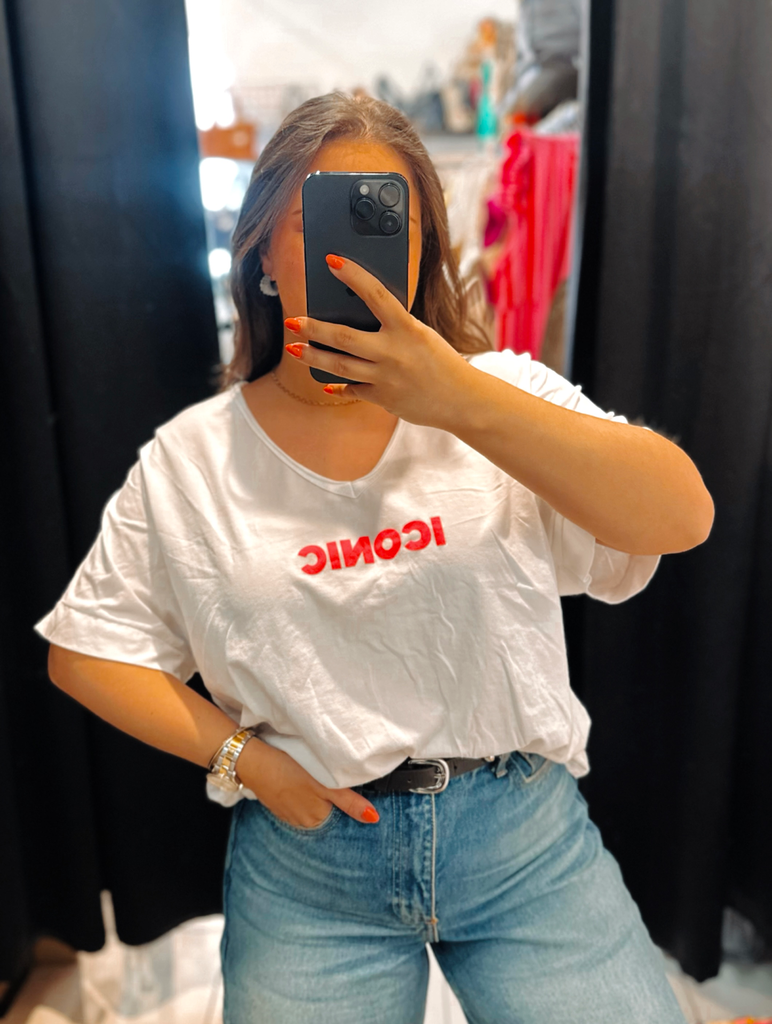 T-shirt Iconic blanc