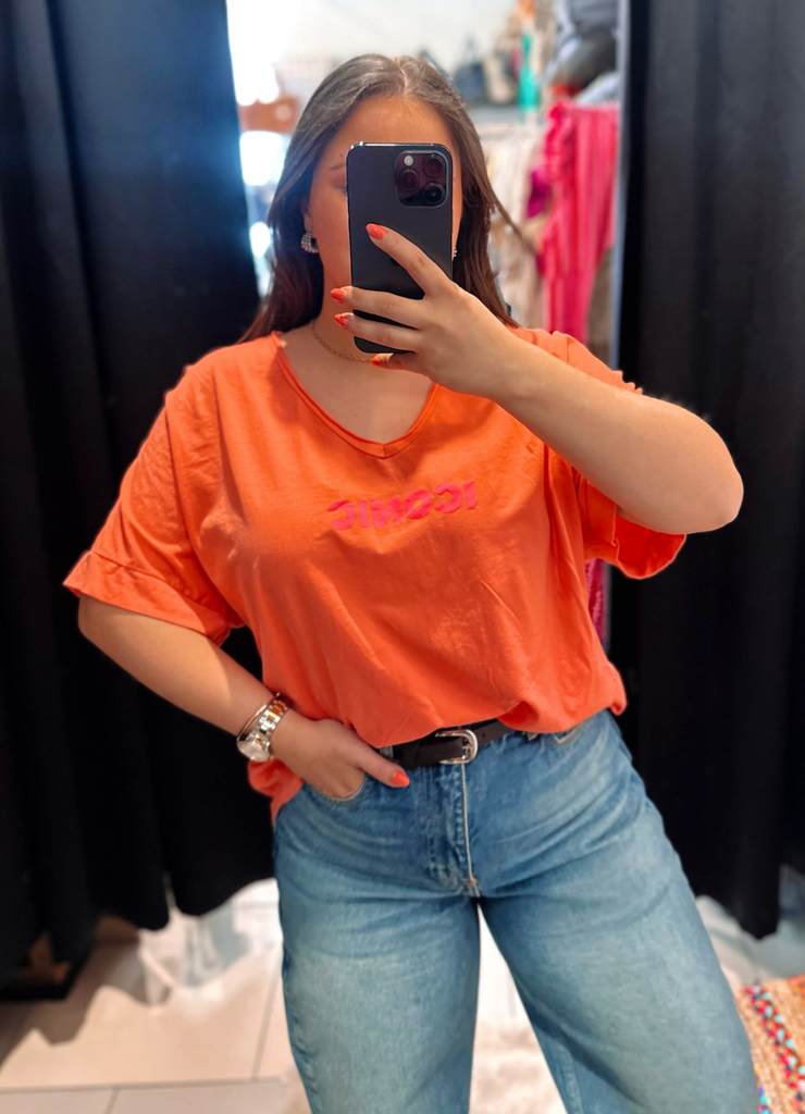 T-shirt Iconic corail