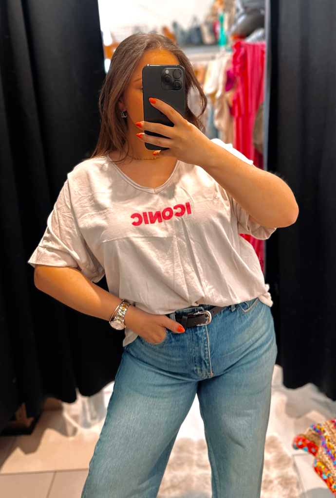 T-shirt Iconic beige