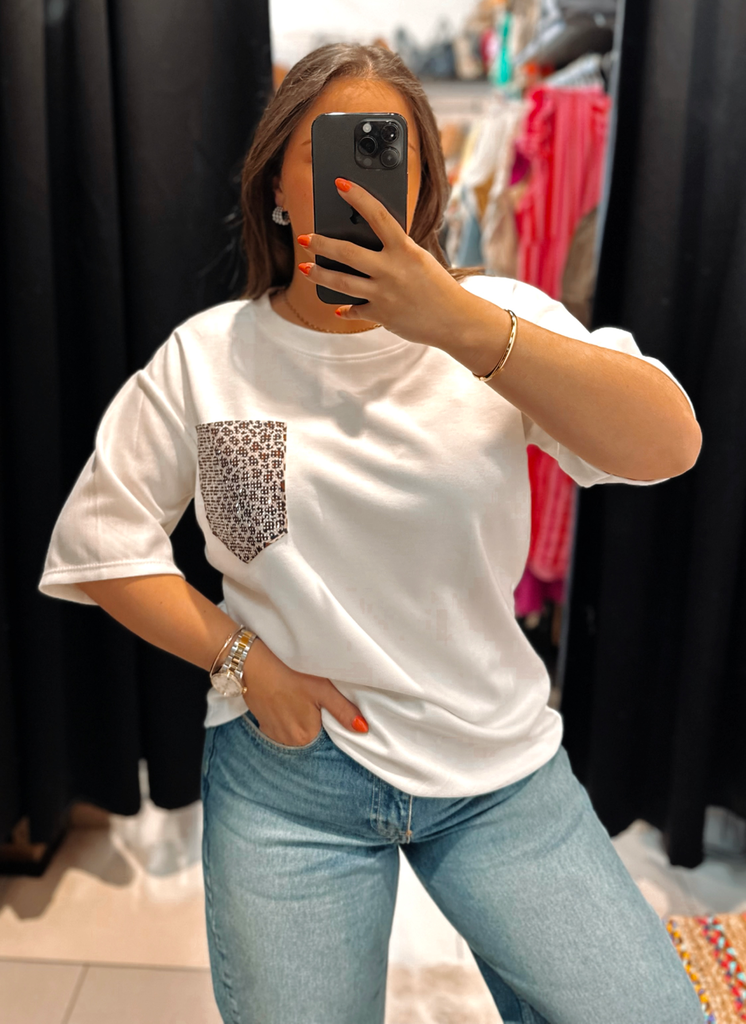 T-shirt Léo blanc