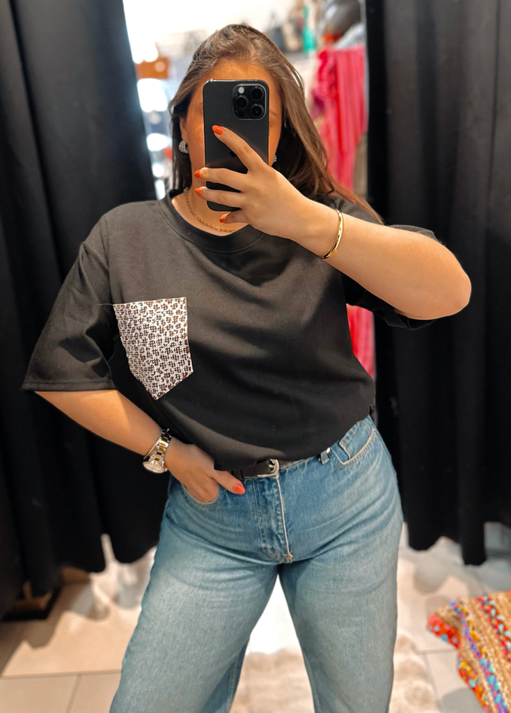 T-shirt Léo noir
