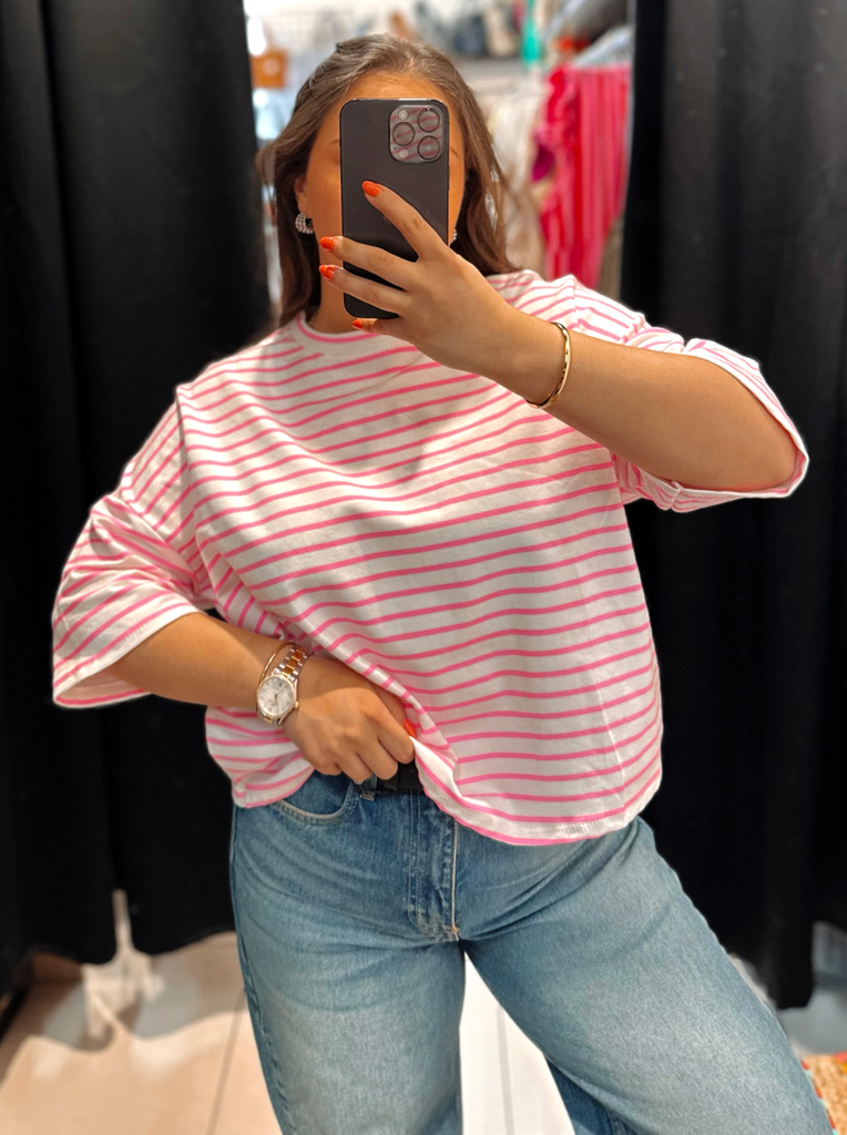 T-shirt Marin Rose fluo