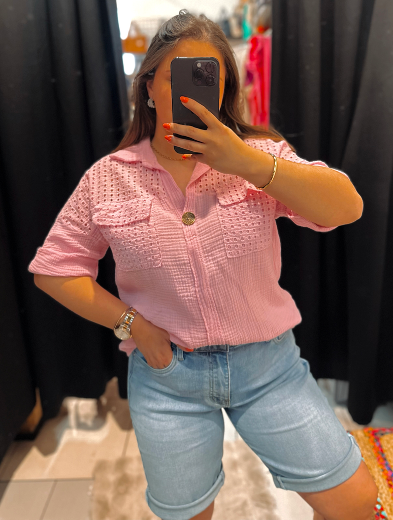 Chemise Maëlle rose