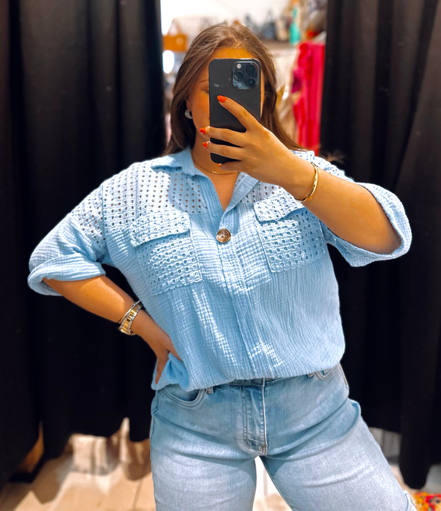 Chemise Maëlle bleue ciel