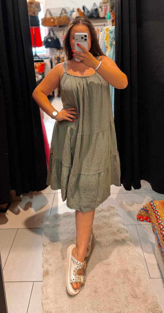 Robe Diva kaki