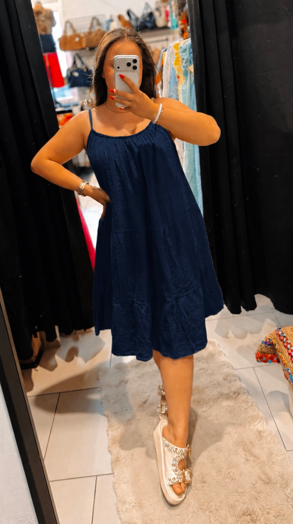 Robe Diva bleue marine