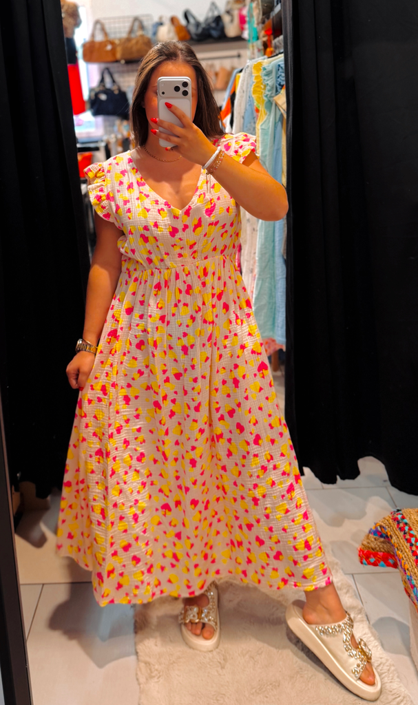 Robe Noëlla jaune