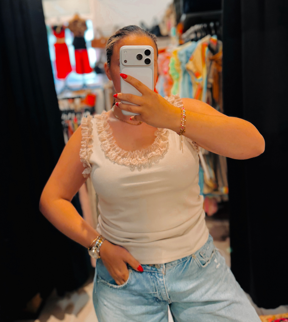 Top Carla beige