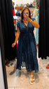 Robe Laura bleu marine