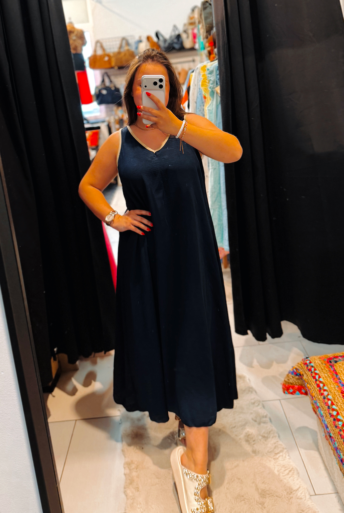 Robe Sara bleue marine
