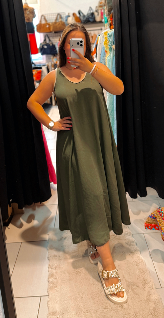 Robe Sara kaki