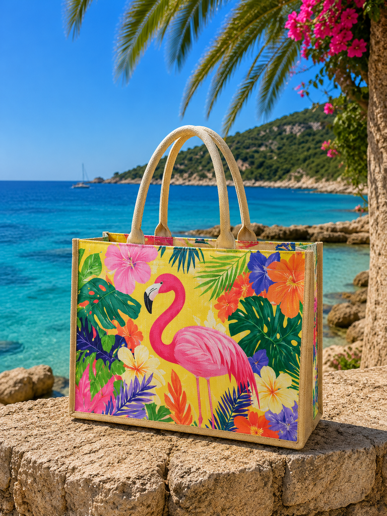 Sac Summer flamant rose