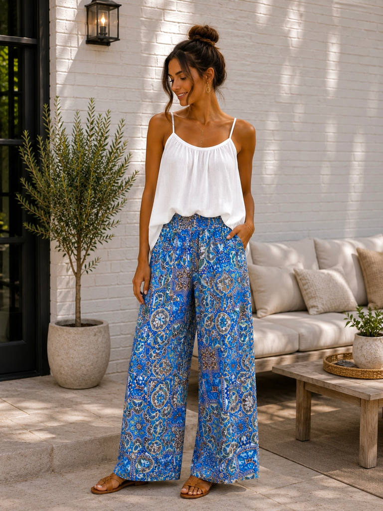 Pantalon Lio - Bleu
