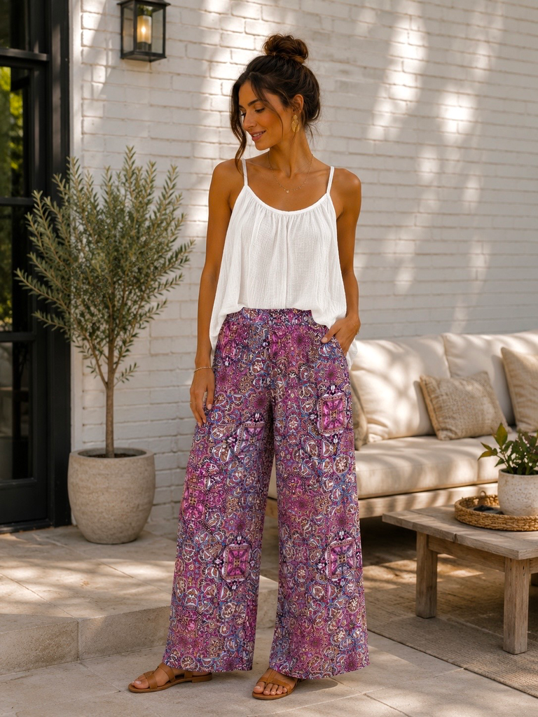 Pantalon Lio - Rose