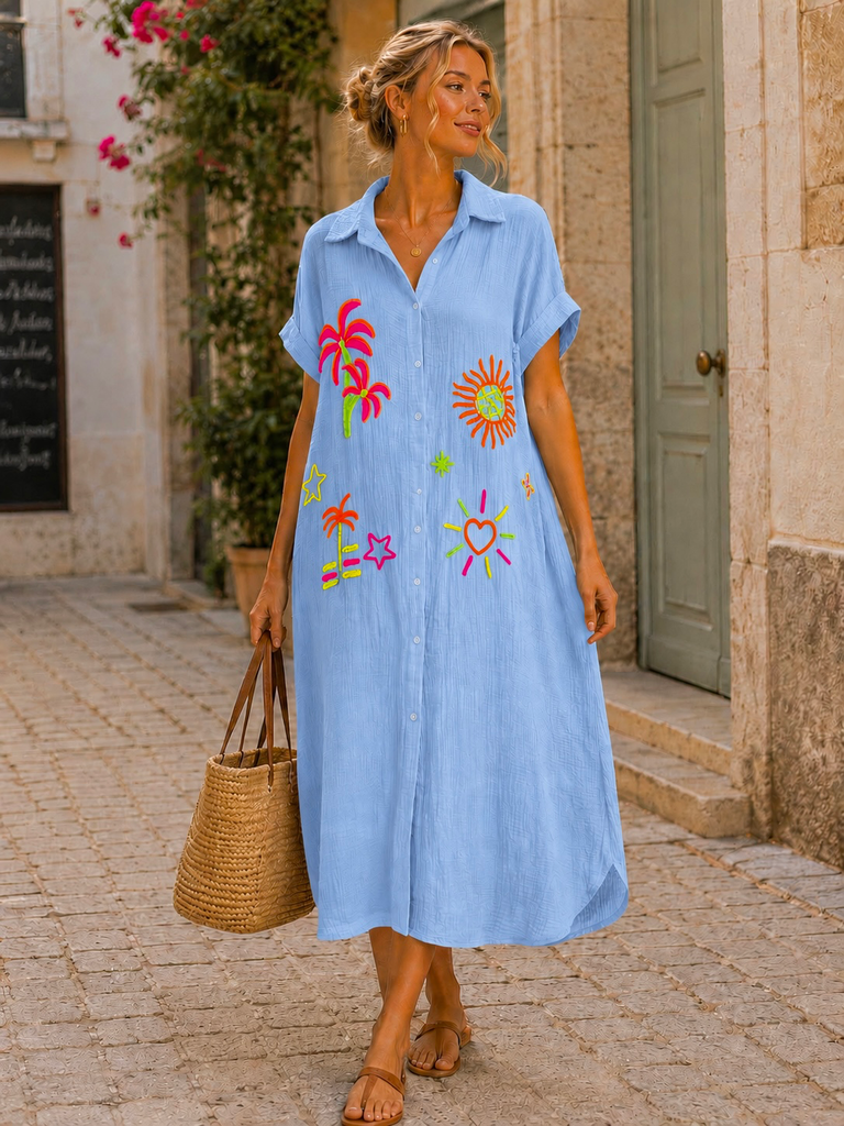 Robe Séverine - Bleue