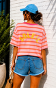 T-shirt Soleil rose
