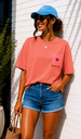 T-shirt Spread love - corail