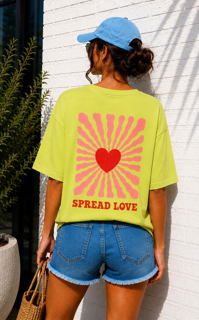 T-shirt Spread Love - vert