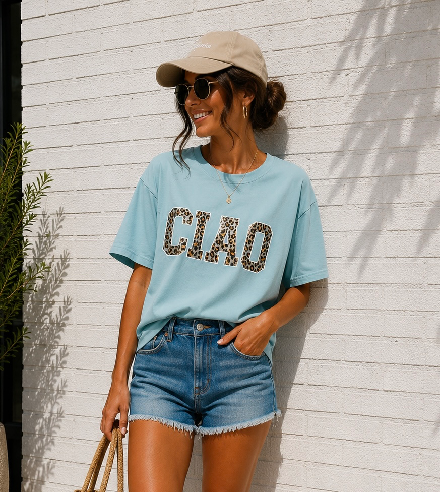 T-shirt Ciao - vert d’eau