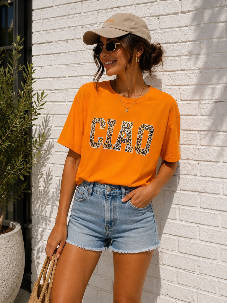 T-shirt Ciao - orange
