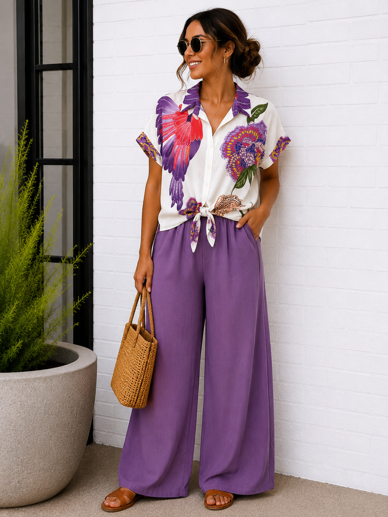 Chemise Kalista - mauve