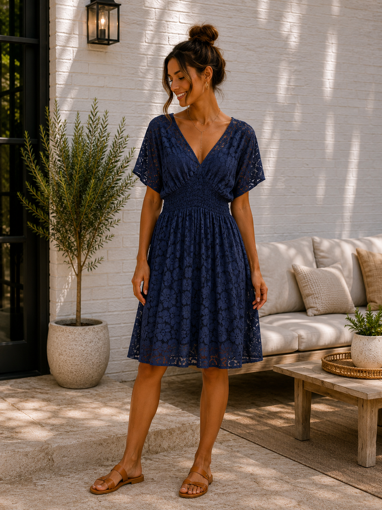 Robe Vaïana - bleue marine